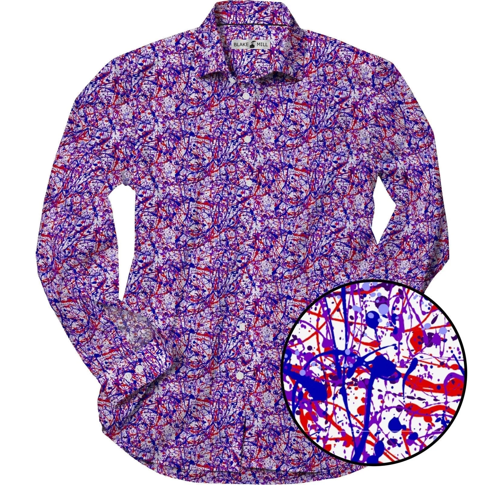 Jackson Pollock Purple Shirt