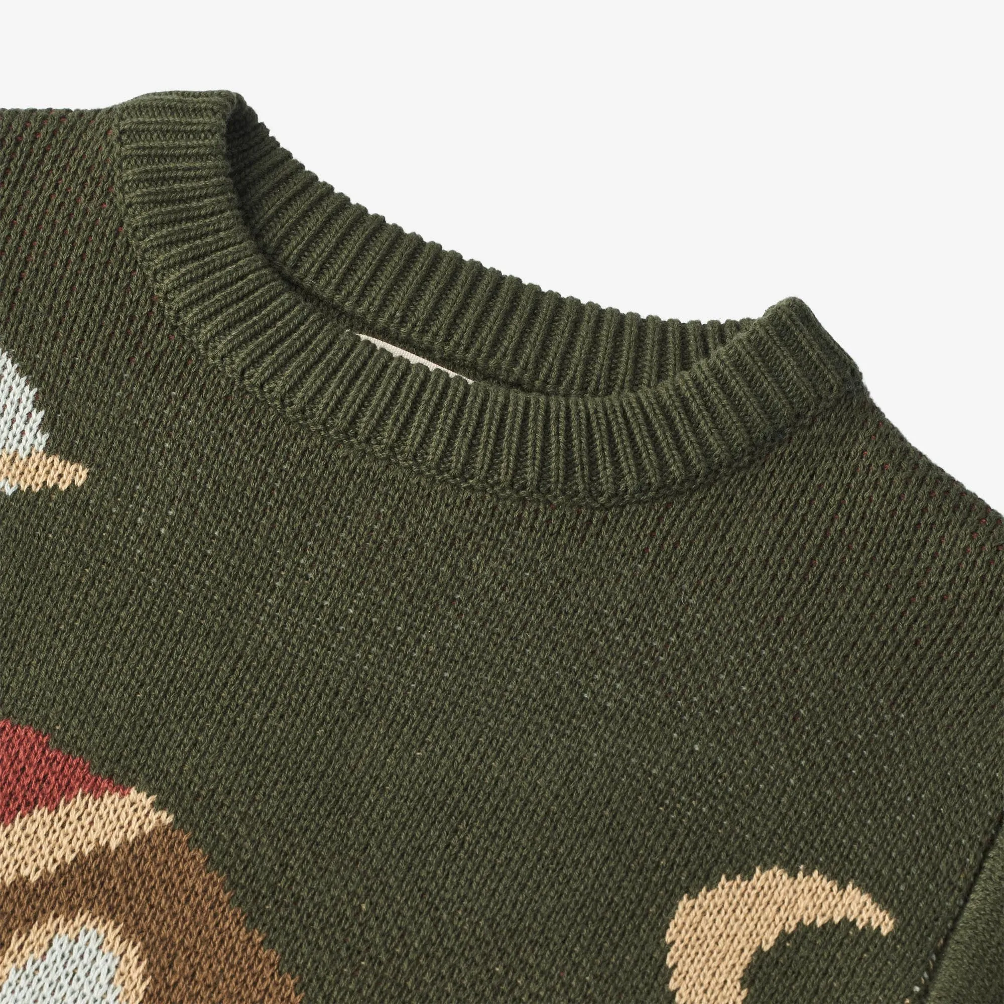 Jacquard Pullover Rocket - forest night