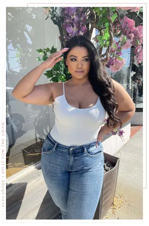Jaila Sleeveless Bodysuit - White