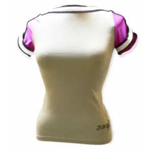 Jean Paul Gaultier Grey and Purple Fitted Tee