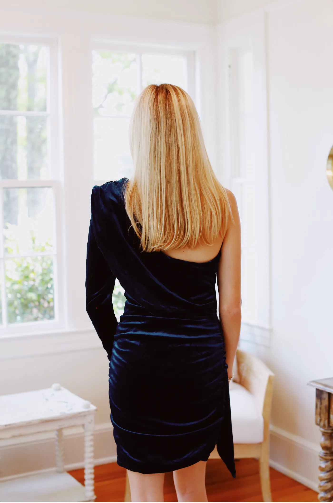 Jen Velvet Dress - Teal