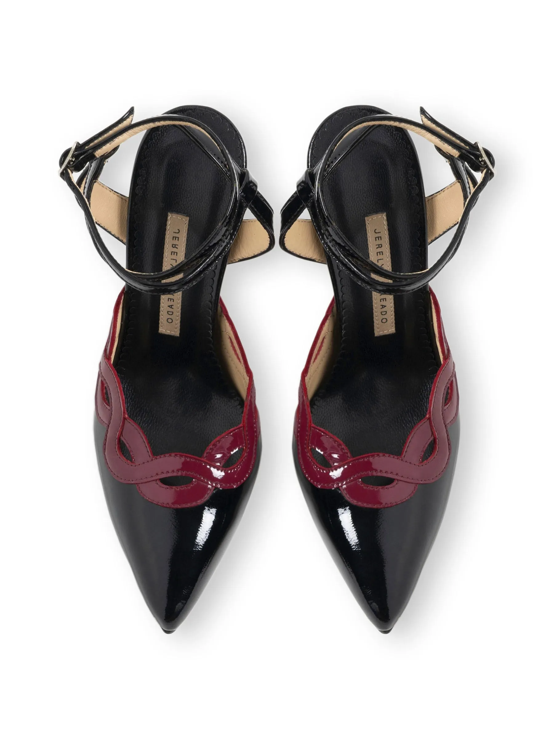 Jerelyn Creado LOLA NERO 9.5cm Italian Leather Heels