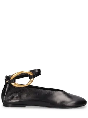 Jil Sander   10mm Leather flat shoes 