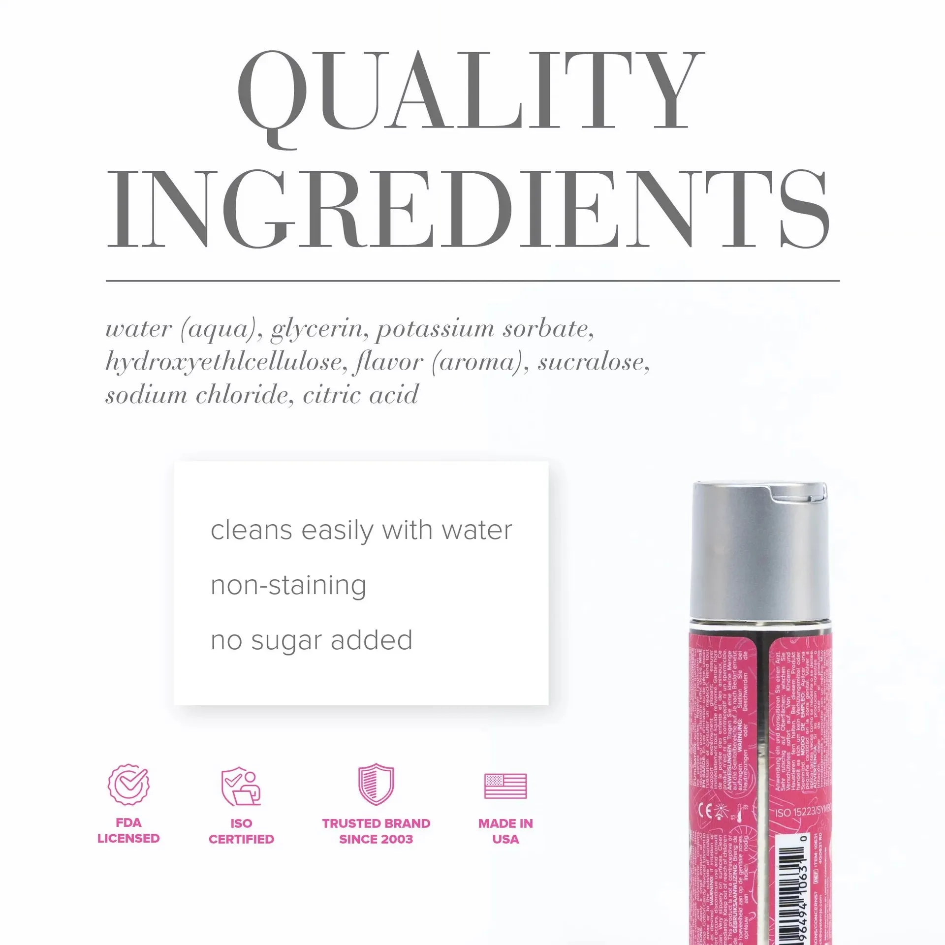 JO Candy Shop Water-Based Lubricant - Cotton Candy (60ml)