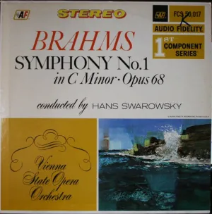 Johannes Brahms / Orchester Der Wiener Staatsoper Conducted By Hans Swarowsky - Symphony No. 1 In C Minor, Opus 68 (LP, Album) (NM or M-)