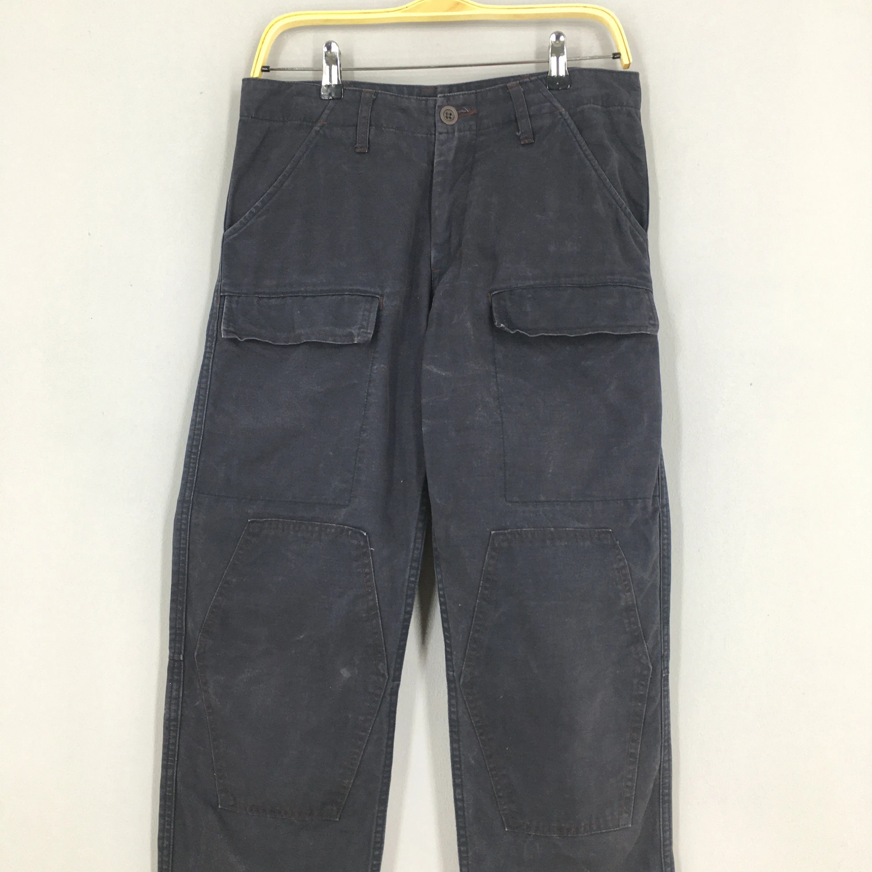 John Bull Japan Denim Cargo Black Pants Size 30x32