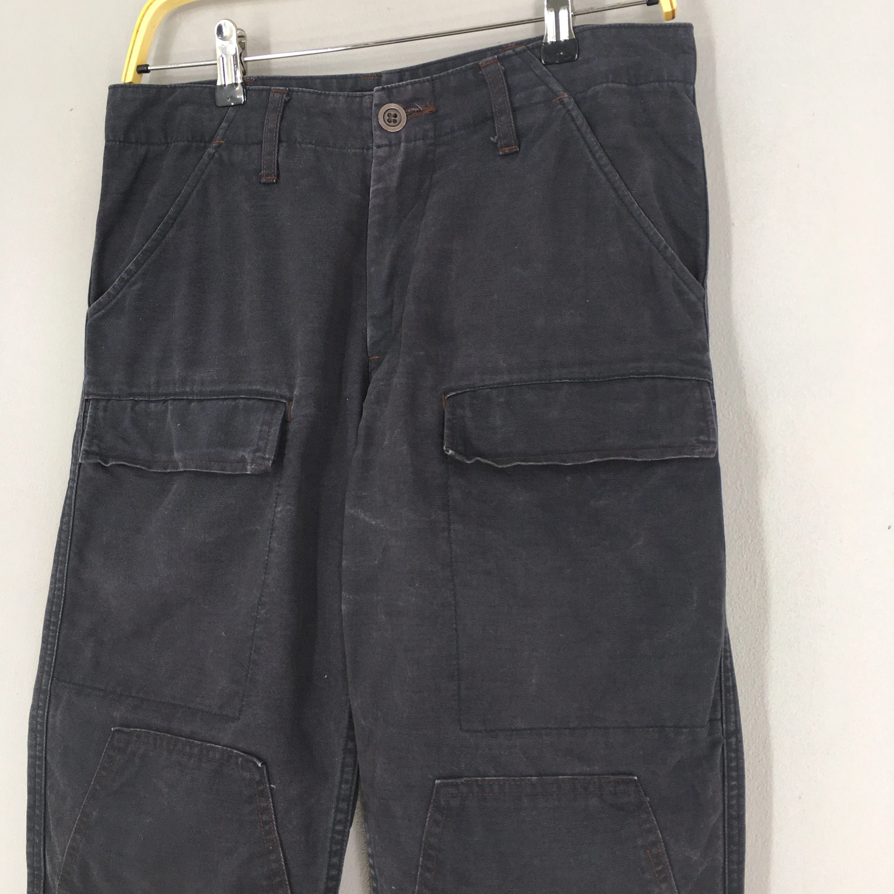 John Bull Japan Denim Cargo Black Pants Size 30x32