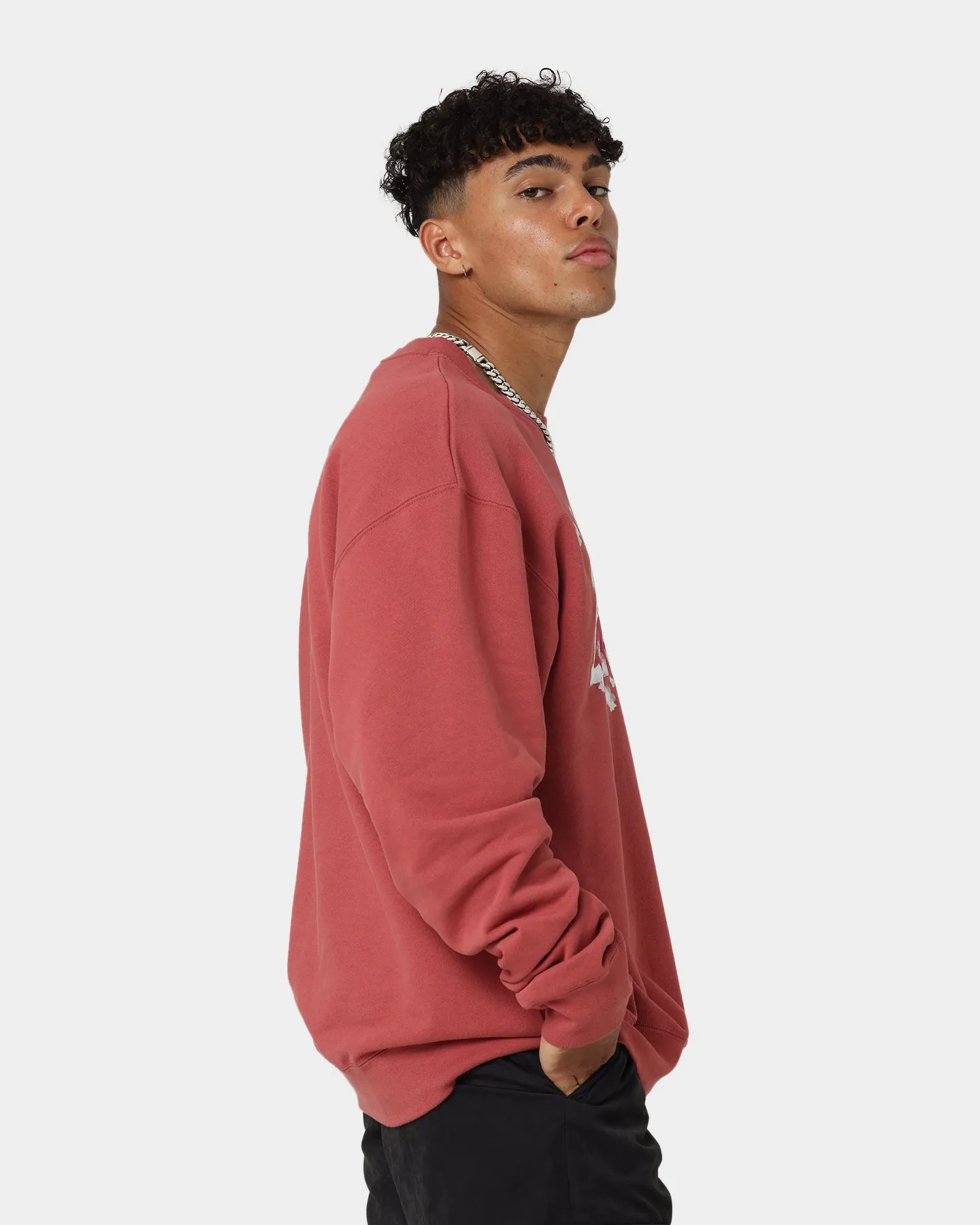 Jordan Statement Essentials Fleece Crewneck Canyon Rust