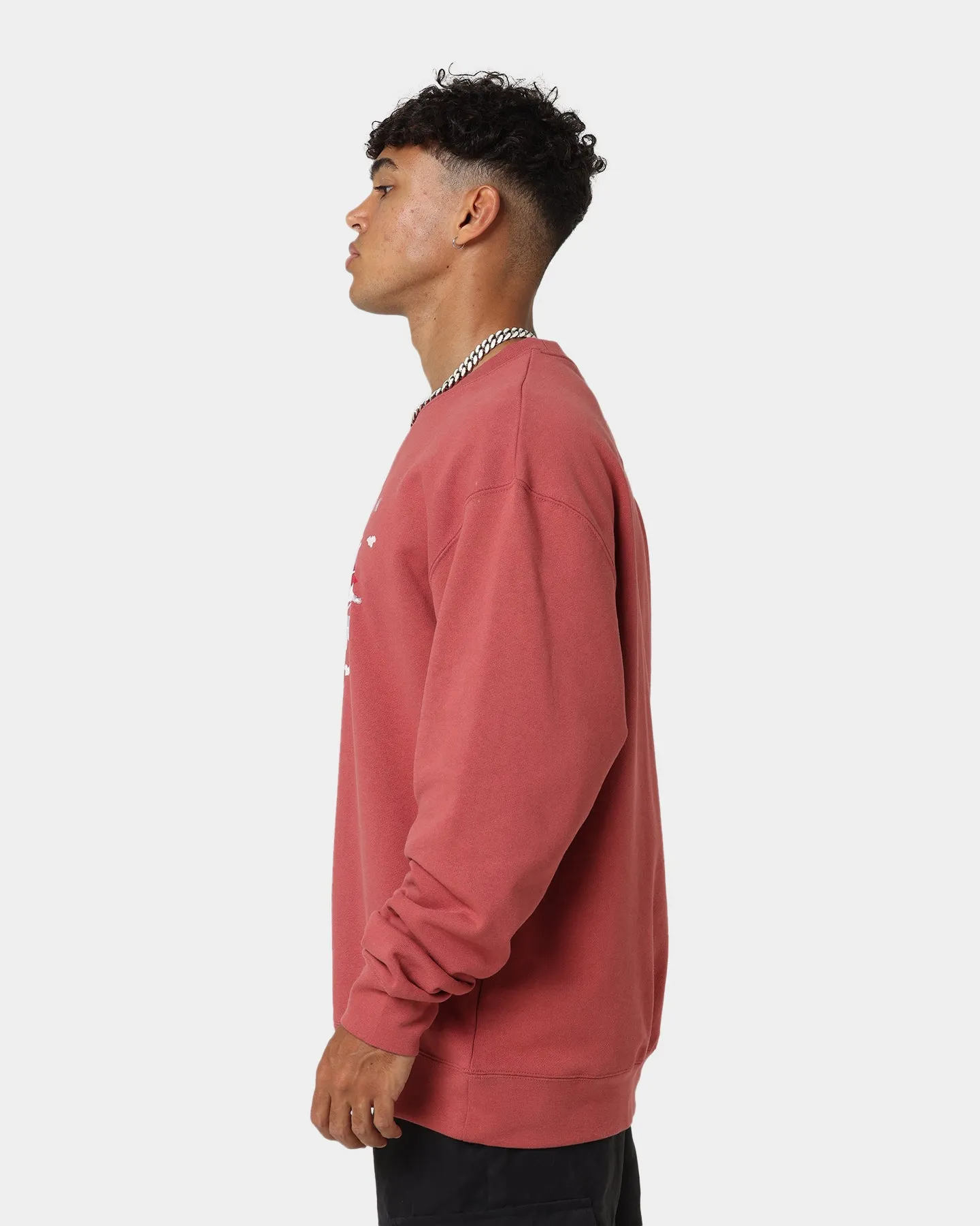 Jordan Statement Essentials Fleece Crewneck Canyon Rust