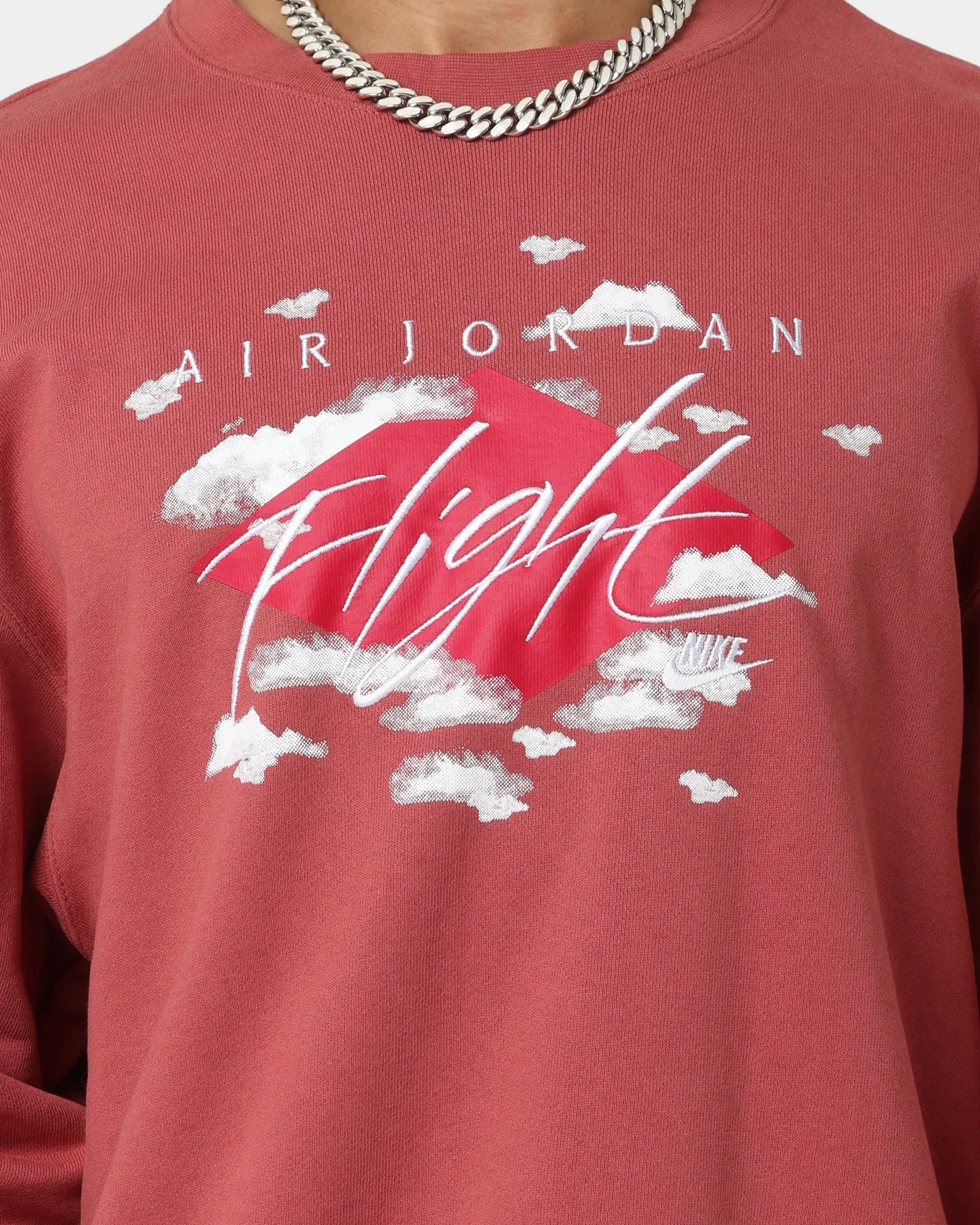 Jordan Statement Essentials Fleece Crewneck Canyon Rust