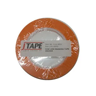 JTape Orange Fine Line Tape 6mm x 55m Curves & Straight Lines