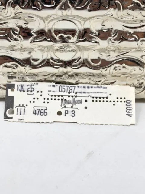Judith Leiber Silver or Gold Metal Embossed Clutch Bag 1970s 2190-16-112321