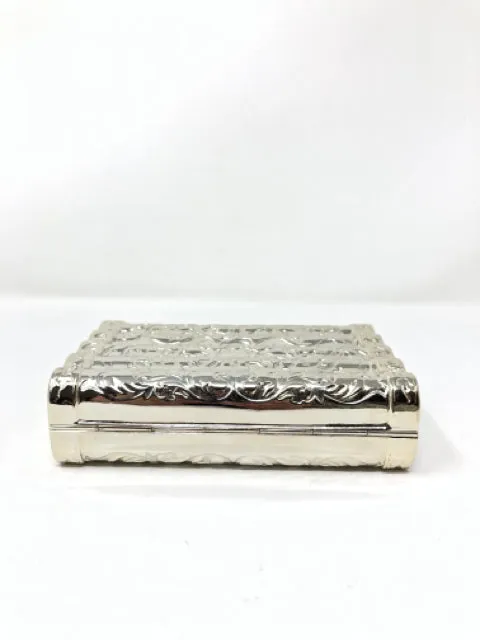 Judith Leiber Silver or Gold Metal Embossed Clutch Bag 1970s 2190-16-112321