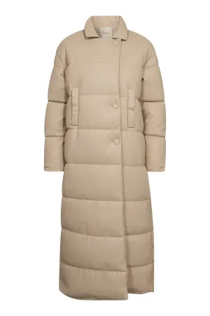 Jules Faux Down Jacket Chalk Beige