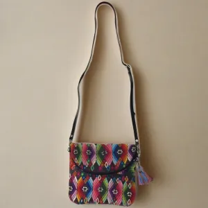 Julia Huipil Up-cycled Crossbody Messenger Bag - Guatemala