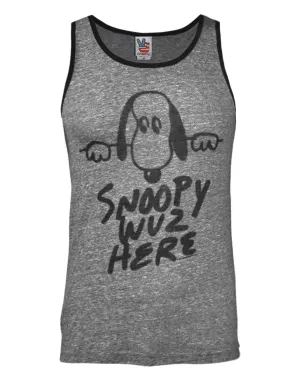 Junk Food Snoopy Wuz Here Men's Vest