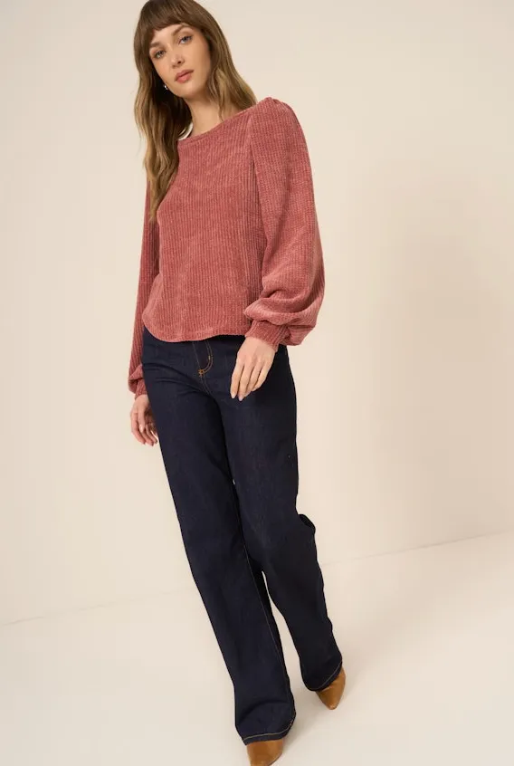Just Because Chenille Top