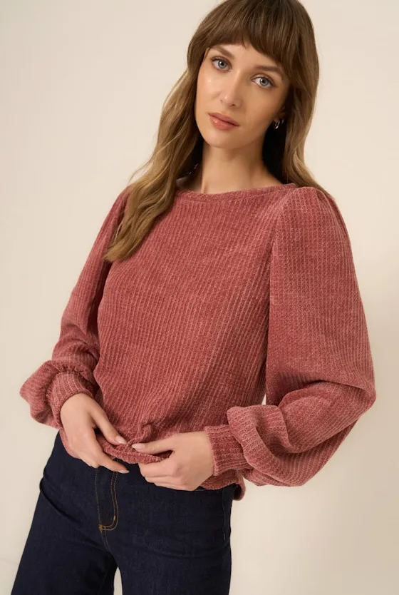 Just Because Chenille Top