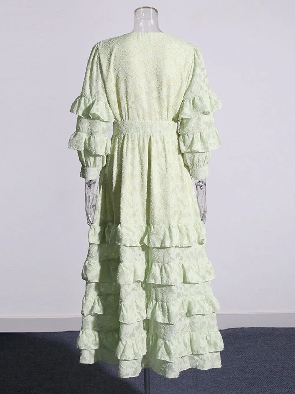 Kaja Ruffle Midi Dress