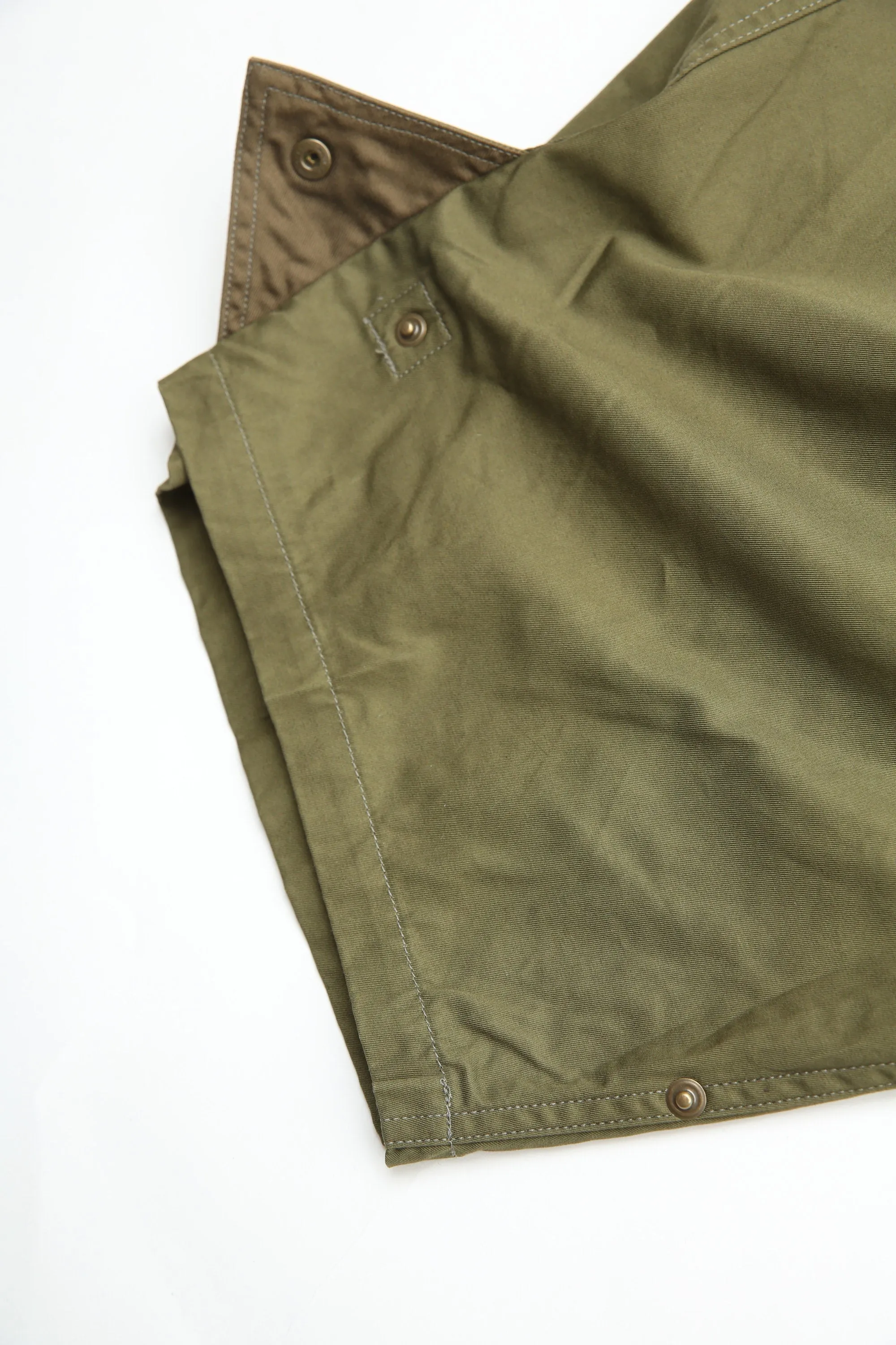 Kapital Combed Gabergine AOZAI Cargo Pants - Khaki