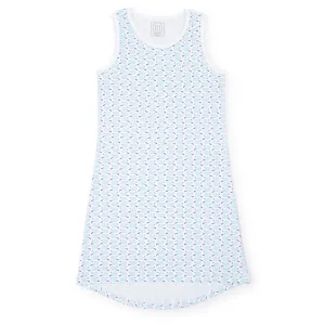 Katie Women's Pima Cotton Nightgown - Tennis Match Pink