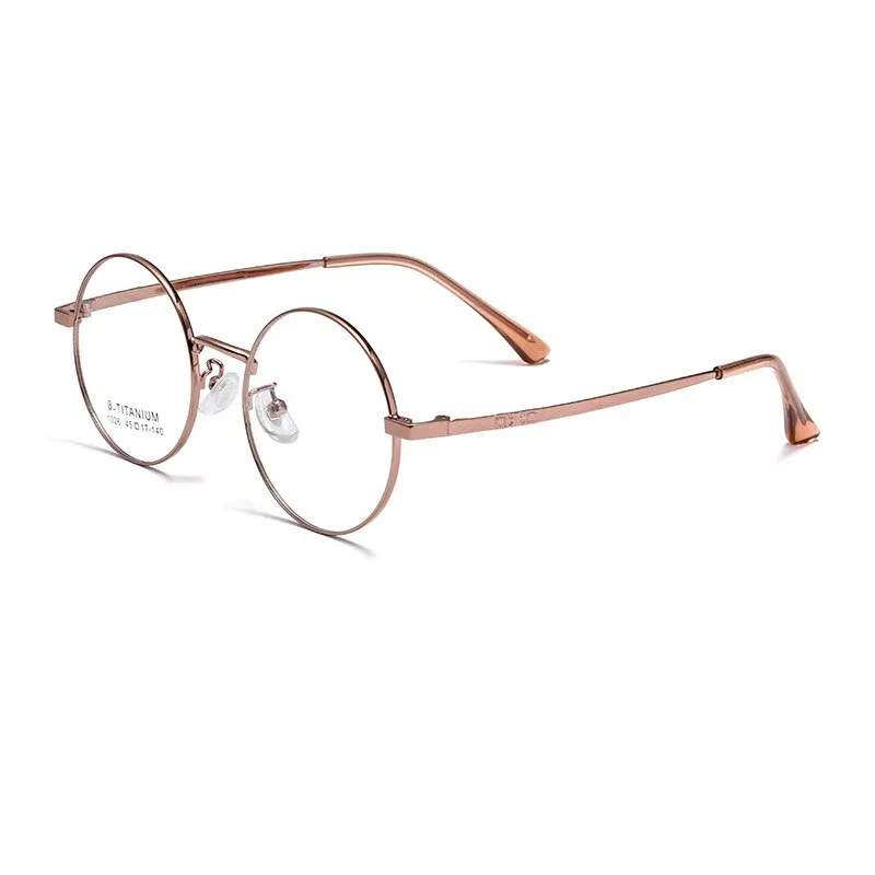 KatKani Unisex Full Rim Small Round Alloy Eyeglasses 1026th