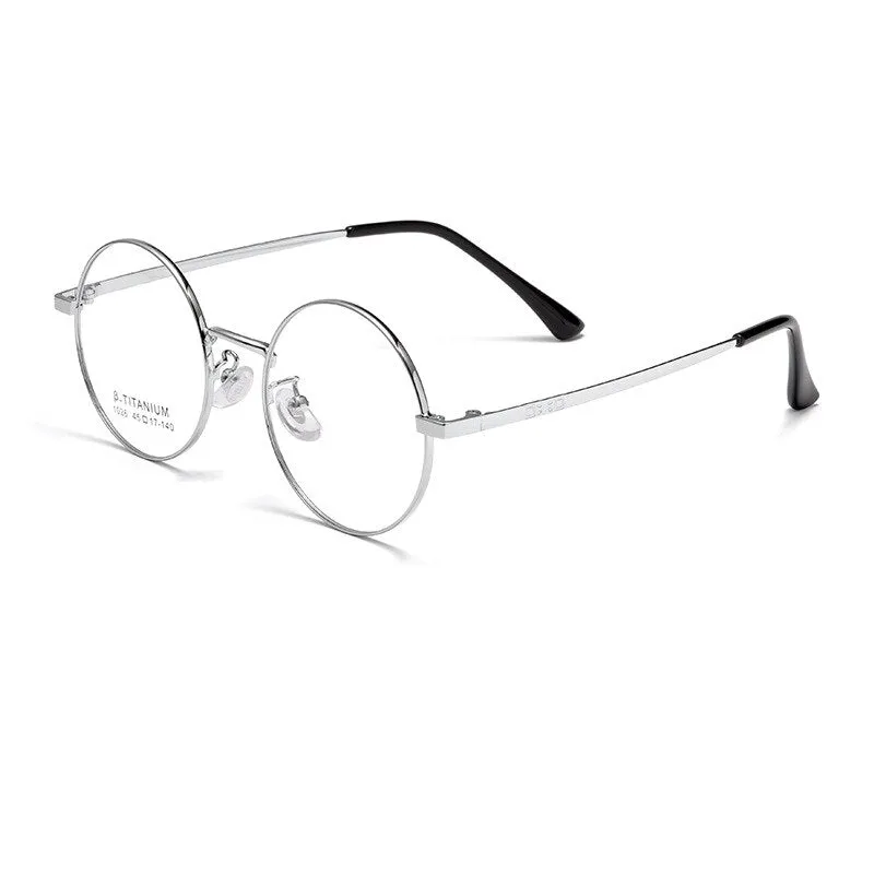 KatKani Unisex Full Rim Small Round Alloy Eyeglasses 1026th