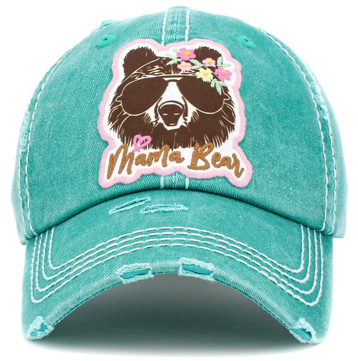 KBV1434 "Mama Bear" Vintage Washed Ball Cap