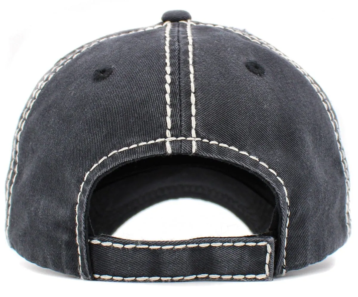 KBV1434 "Mama Bear" Vintage Washed Ball Cap