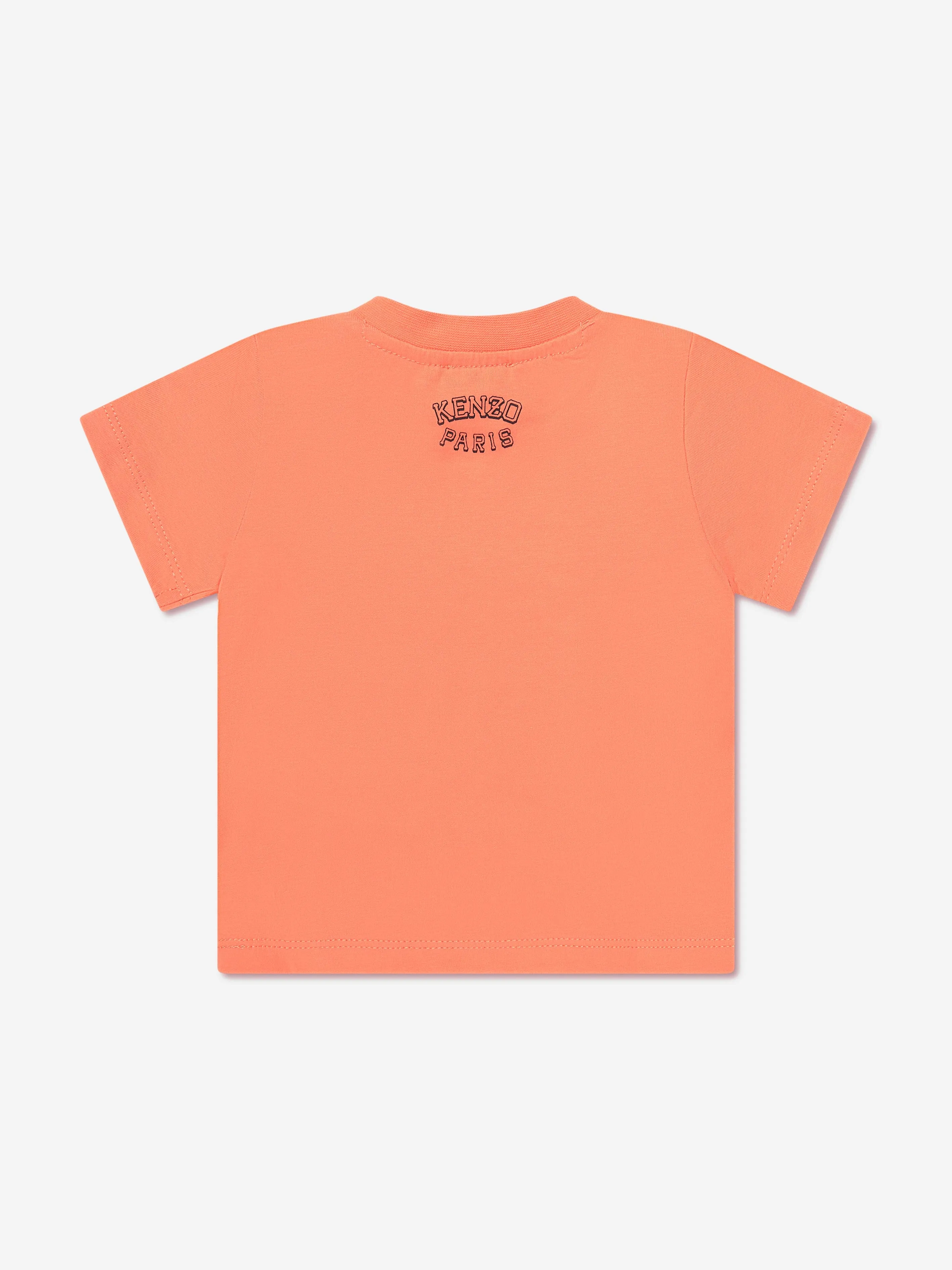 KENZO Baby Tiger Logo T-Shirt in Orange