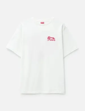 'KENZO HEART' OVERSIZED EMBROIDERED T-SHIRT