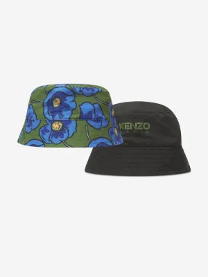 KENZO Kids Reversible Bucket Hat in Navy