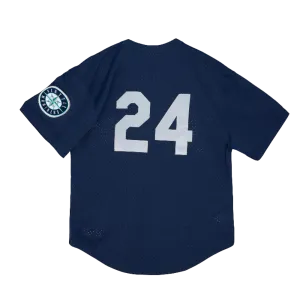 Kid's Authentic Ken Griffey Jr Seattle Mariners 1995 Pullover Jersey