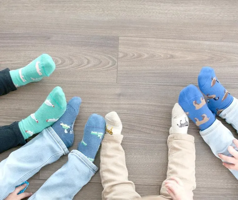 Kid's Beaver, Moose, & Goose Socks