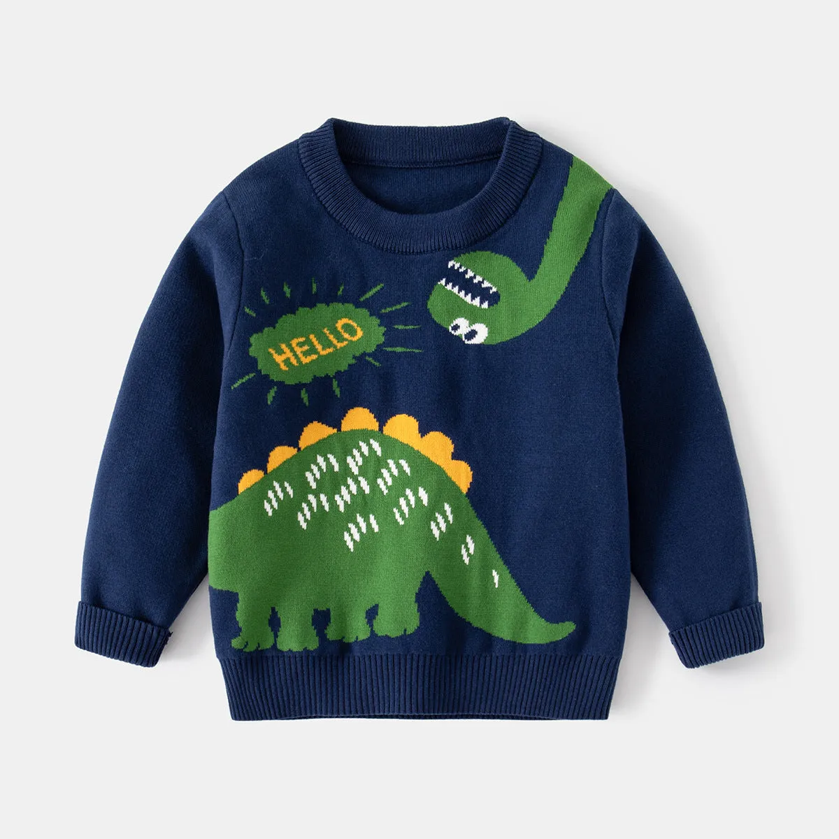 Kids Boys Child's Dinosaur Sweater Animal Dino Crocodile Pullover