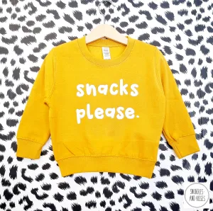 Kids 'Snacks Please' Sweatshirt