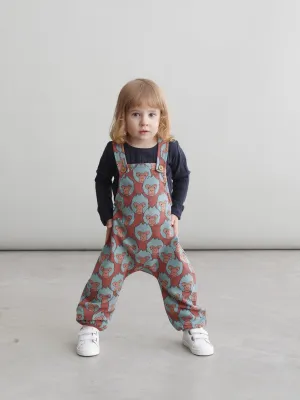 Kids' Snow Monkey Dungarees Brown