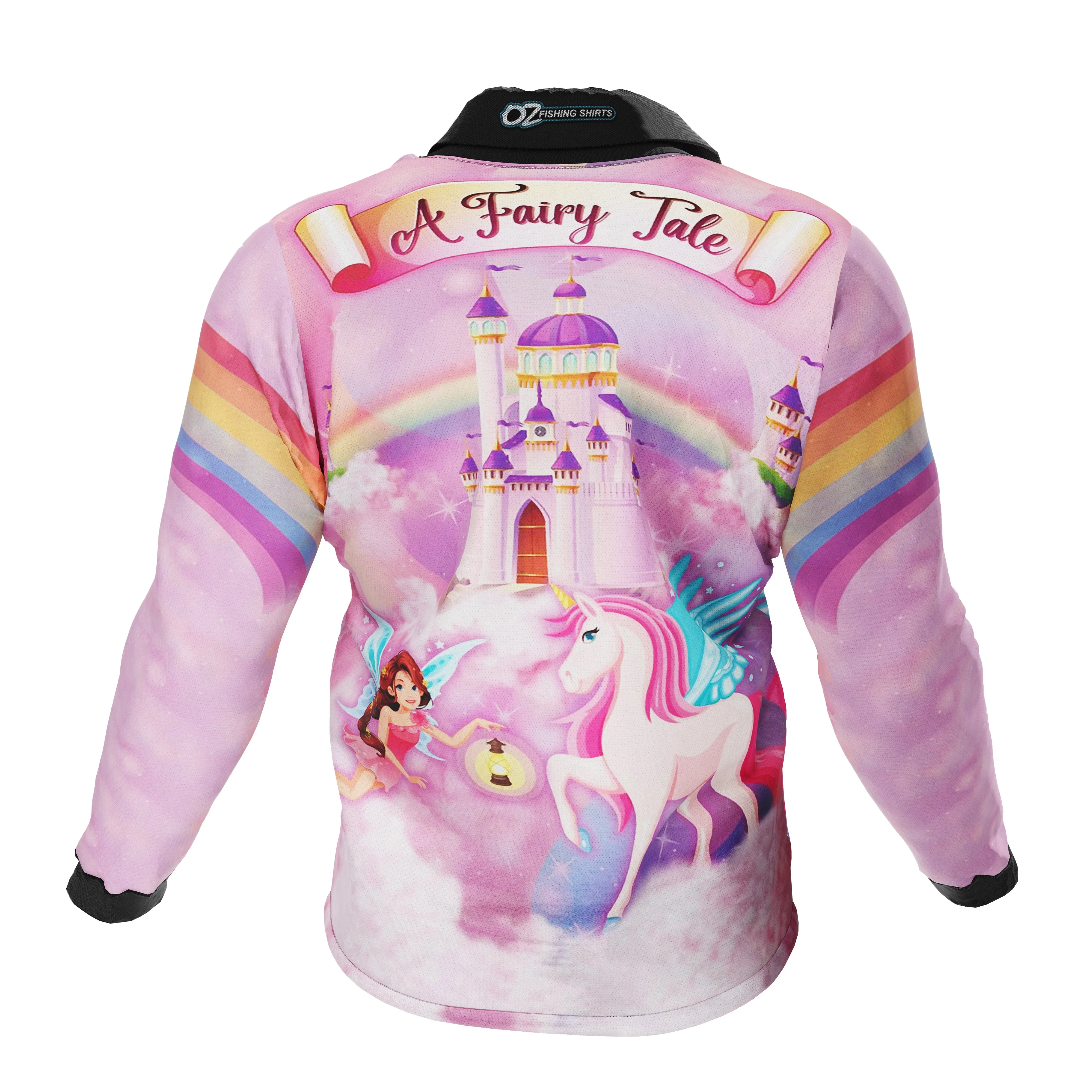 Kids Unicorn Polo Fishing Shirt - Quick Dry & UV Rated