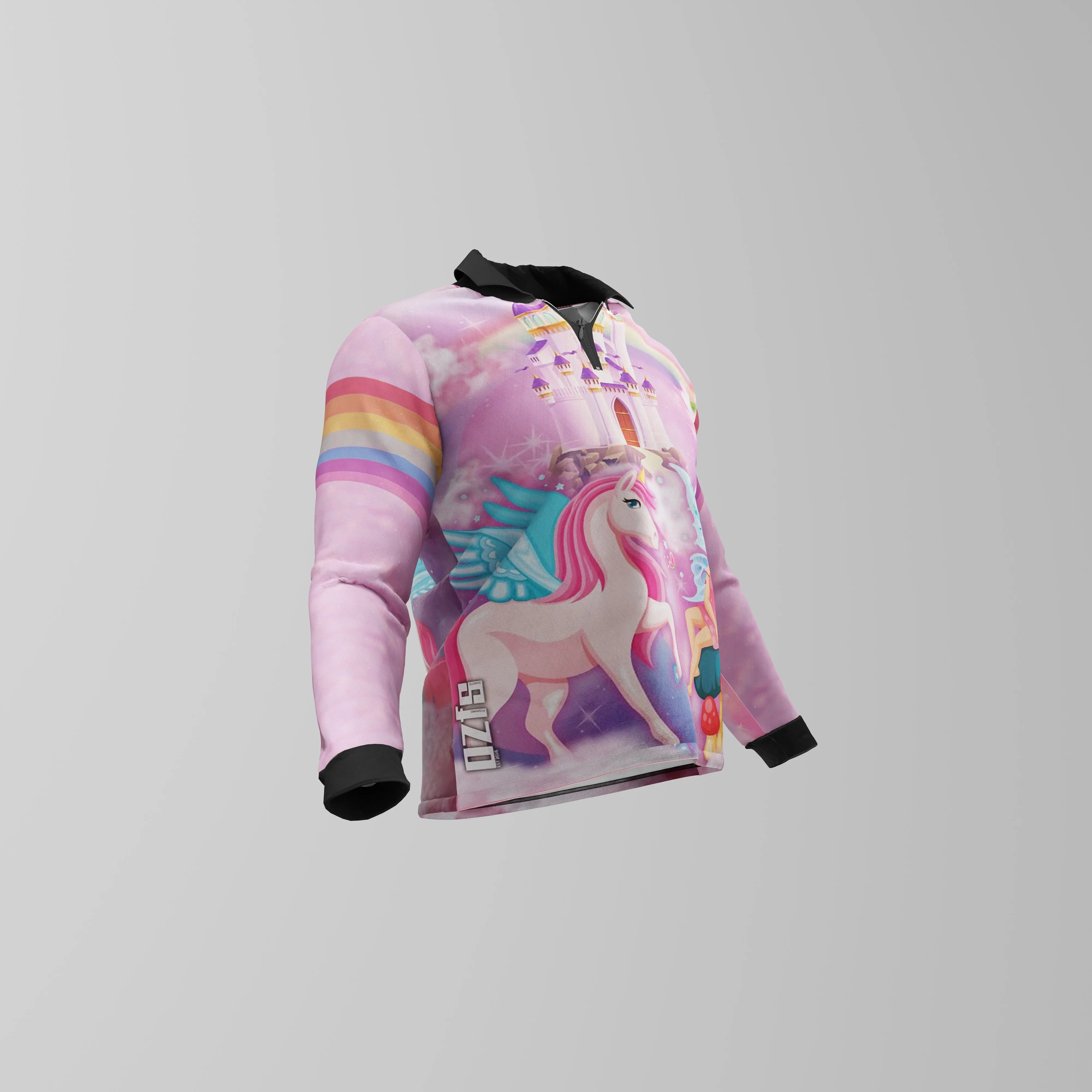 Kids Unicorn Polo Fishing Shirt - Quick Dry & UV Rated