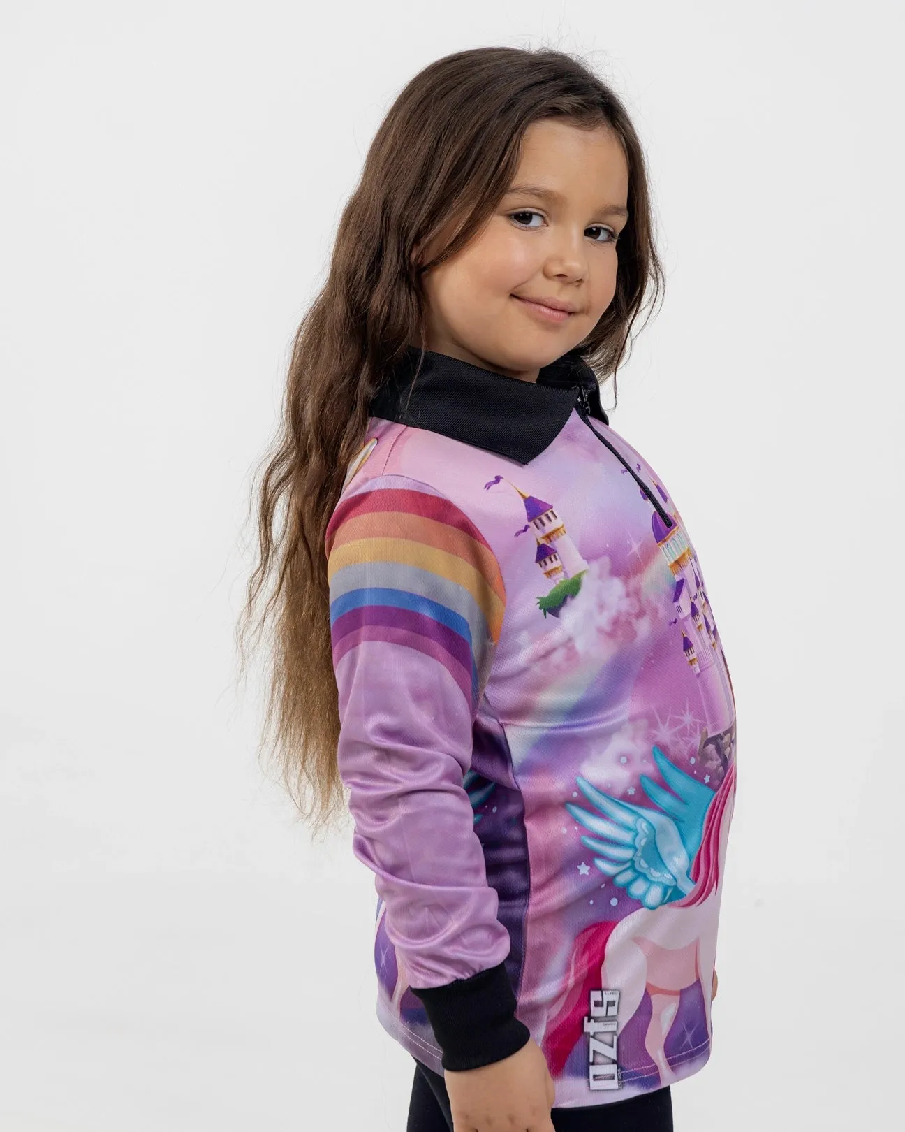 Kids Unicorn Polo Fishing Shirt - Quick Dry & UV Rated