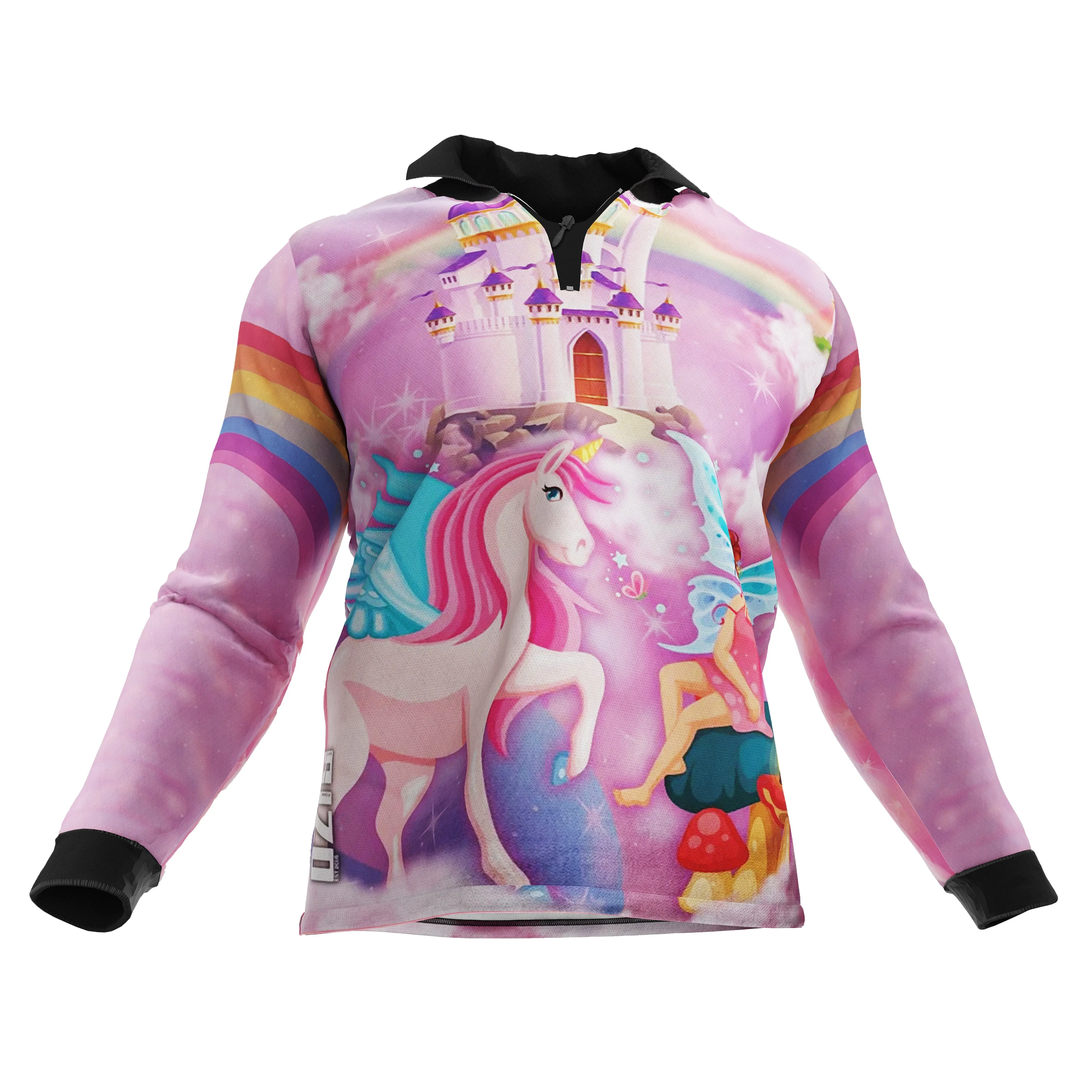 Kids Unicorn Polo Fishing Shirt - Quick Dry & UV Rated