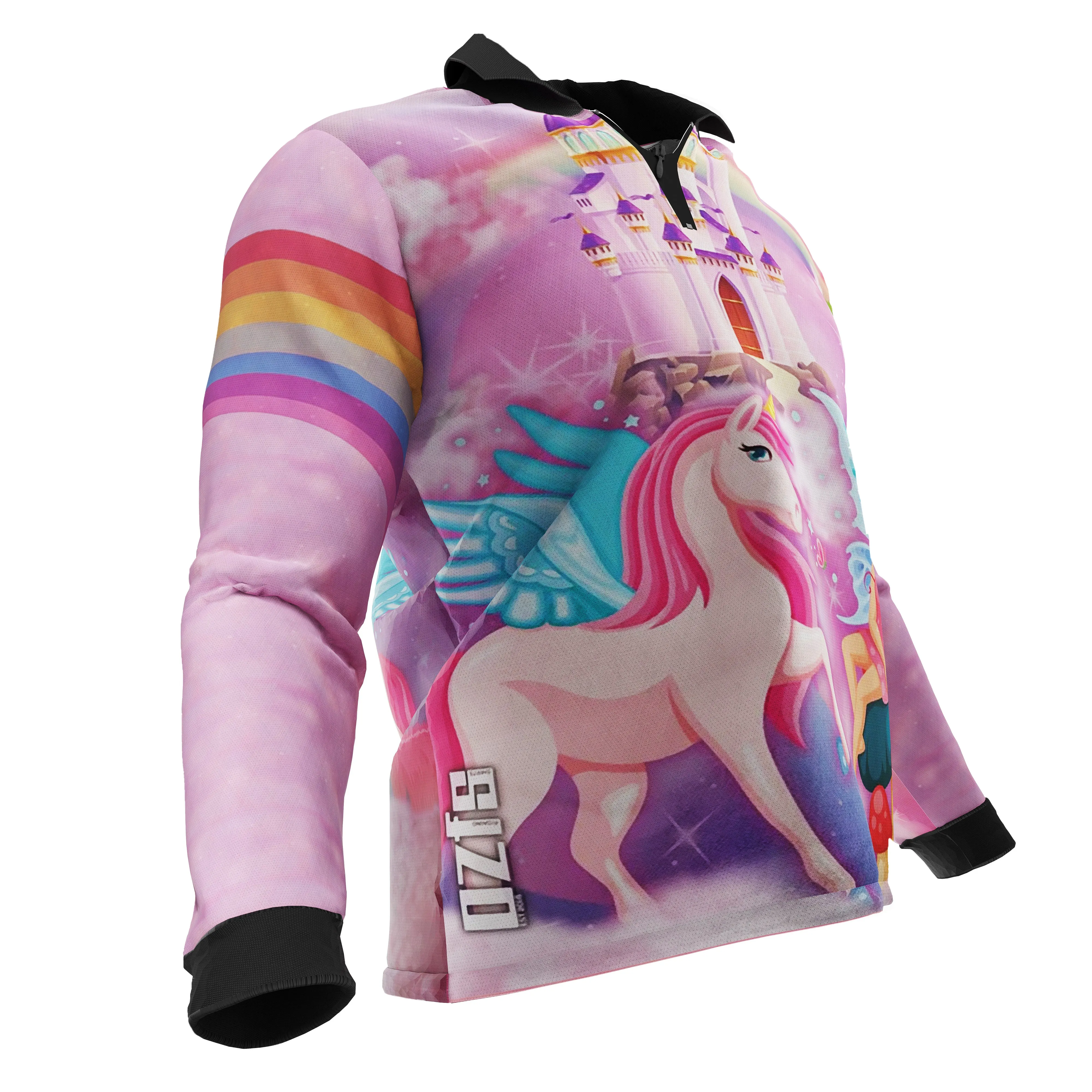 Kids Unicorn Polo Fishing Shirt - Quick Dry & UV Rated