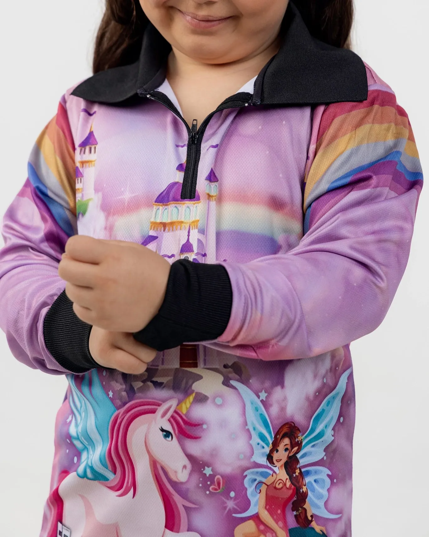Kids Unicorn Polo Fishing Shirt - Quick Dry & UV Rated