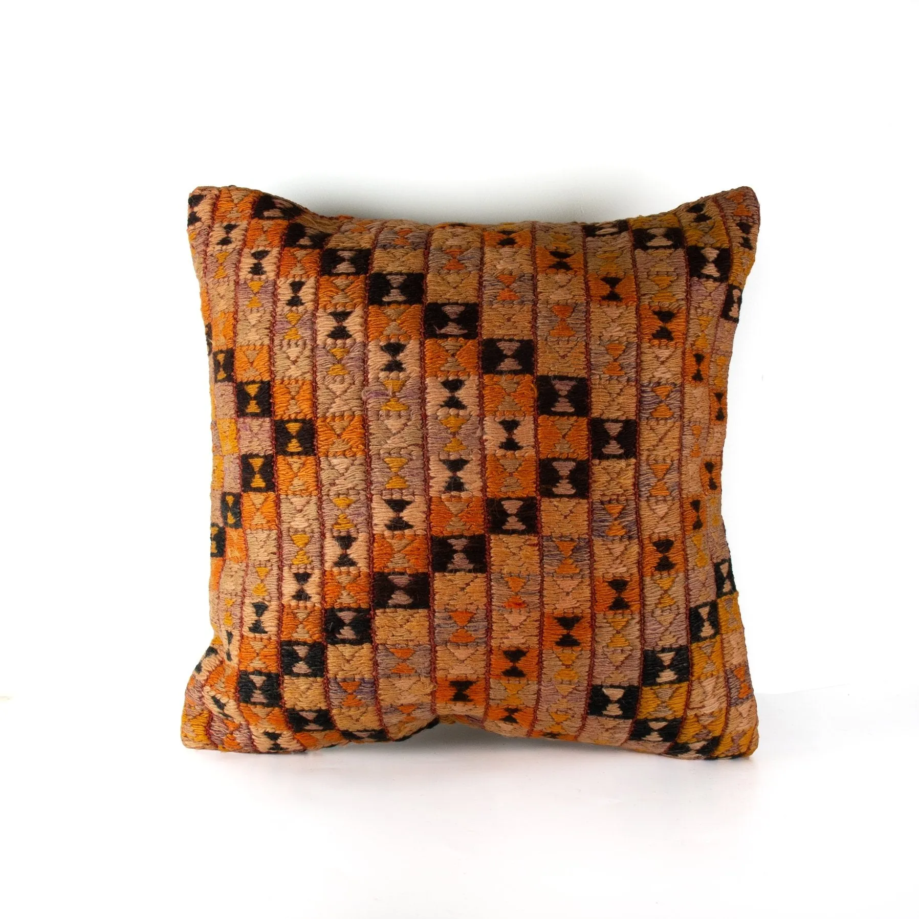 Kilim Burnt Hourglass Pillow Cover