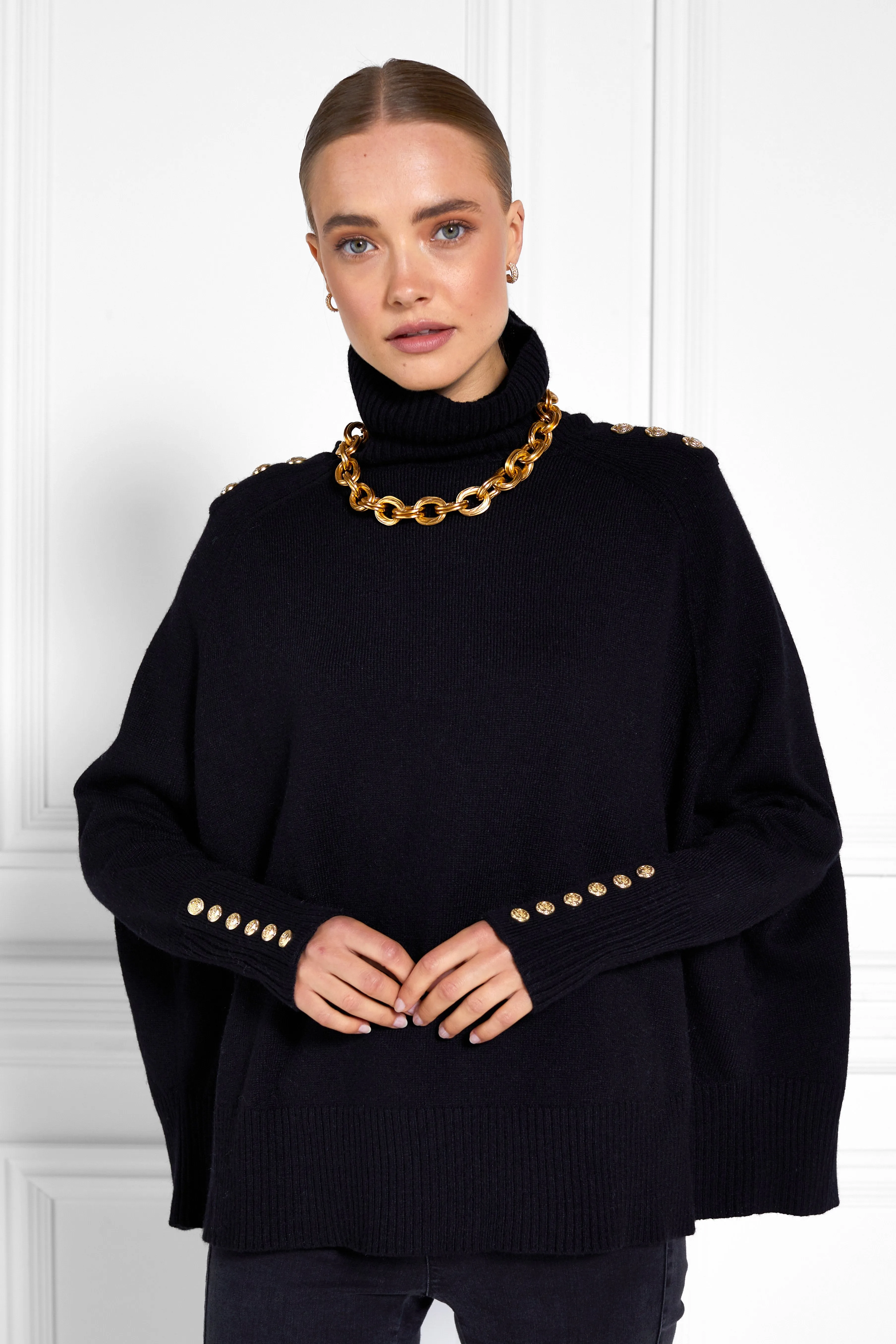 Kingsbury Cape Knit (Black)