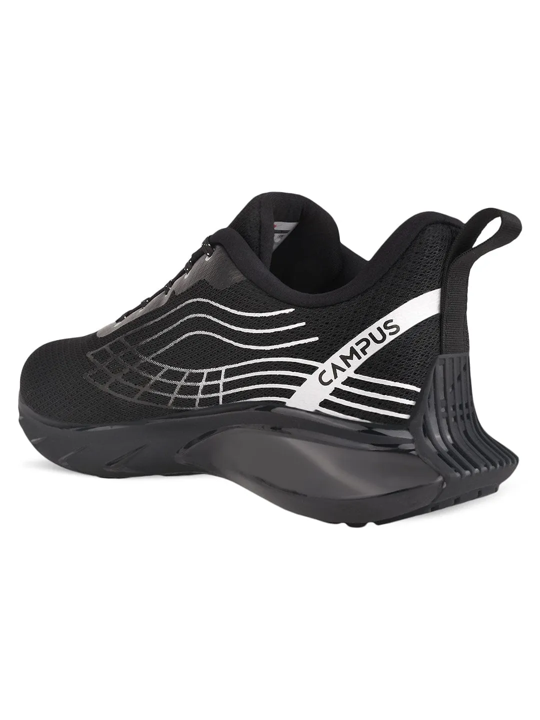 KIZER Black Men's Sports Shoes