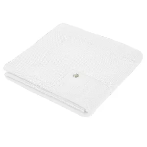 Knit Blanket Lecer White