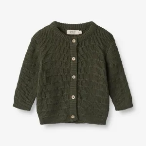 Knit Cardigan Villy | Baby - forest night