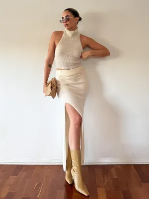 Knitted And Fitted Midi Skirt - FINAL SALE