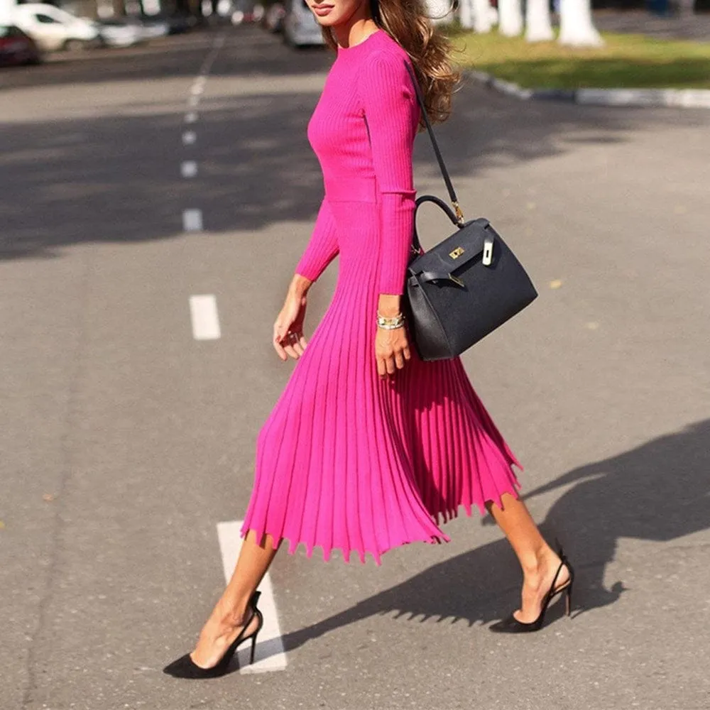 Knitted Long Autumn Slim Dress